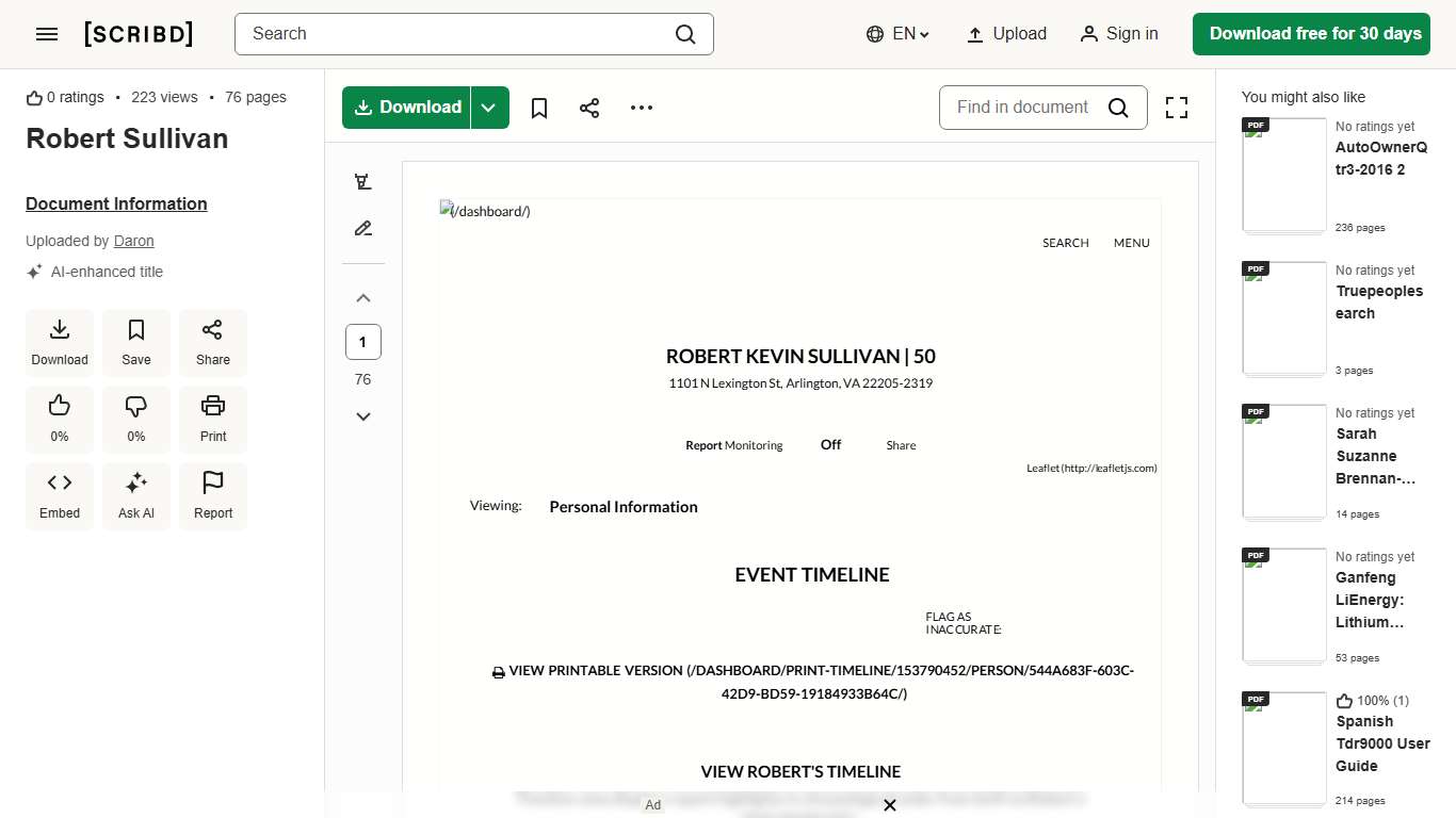 Robert Sullivan PDF Linked In Landline